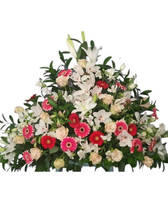 Centro Funerario de Flores Variadas